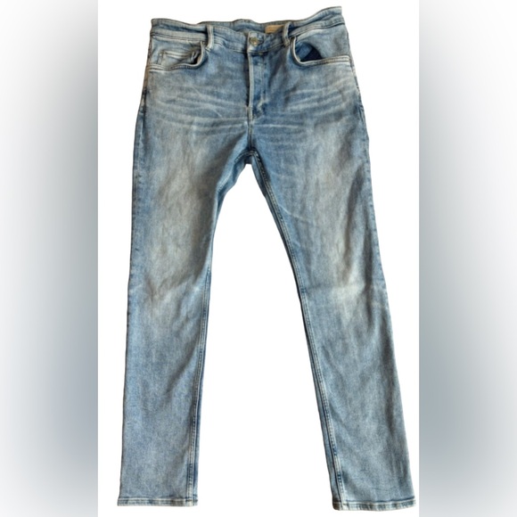 All Saints Cigarette Skinny Jeans Washed Indigo Size 36 - Picture 2 of 9